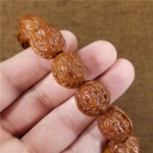 北京门头沟野生小核桃京八棱高端文玩手串18MM31.5克