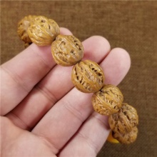 北京门头沟野生小核桃京八棱高端文玩手串17MM30.6克