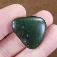 琪玉商城和田玉细腻油润菠菜绿碧玉手链籽料7.2克