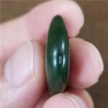琪玉商城和田玉细腻油润菠菜绿碧玉手链籽料7.2克