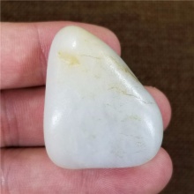 琪玉商城和田玉细腻油润白玉籽料28.6克