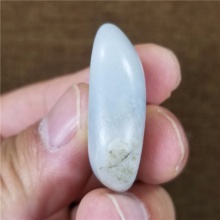琪玉商城和田玉细腻油润白玉籽料18克