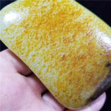 琪玉商城细腻完整玛丽艳撒金皮白玉籽料大玩料372克，重器询价六位数！