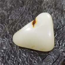 琪玉商城和田玉细腻油润撒金皮白玉大手链籽料14.6克