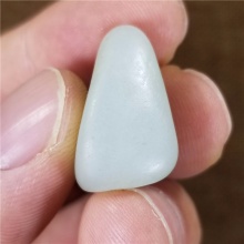 琪玉商城和田玉细腻油润完整好型白玉手链籽料8.5克