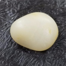 琪玉轩和田玉细腻油润完整饱满一级白玉手链籽料13.8克