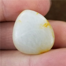 琪玉商城和田玉细腻油润黄皮一级白玉手链籽料5.3克