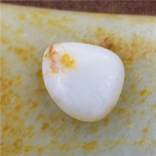 琪玉商城和田玉细腻油润黄皮一级白玉手链籽料5.3克