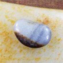 琪玉商城和田玉细腻完整聚黑秋梨皮青花手链籽料6.8克