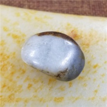 琪玉商城和田玉细腻完整聚黑秋梨皮青花手链籽料6.8克