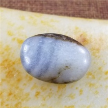 琪玉商城和田玉细腻完整聚黑秋梨皮青花手链籽料6.8克