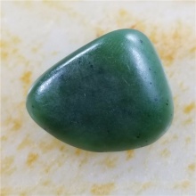 琪玉商城和田玉细腻油润完整好型稀少罕见正宗菠菜绿碧玉籽料7.8克