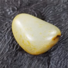 琪玉商城和田玉细腻完整撒金皮白玉手链籽料12.8克