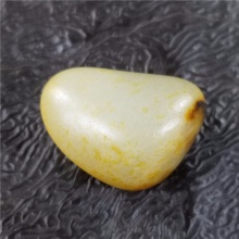 琪玉商城和田玉细腻完整撒金皮白玉手链籽料12.8克