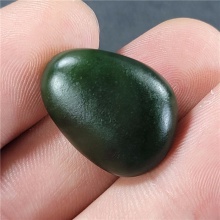 琪玉商城和田玉菠菜绿碧玉手链籽料6.5克