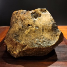 新疆大漠戈壁沙漠漆戈壁玛瑙天然玩料金黄皮大金山摆件9300克