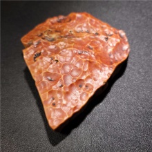 阿拉善大漠戈壁沙漠漆戈壁玛瑙天然玩料外蒙老红皮佛韵平台摆件337.8克