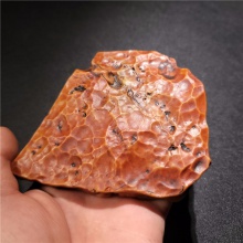 阿拉善大漠戈壁沙漠漆戈壁玛瑙天然玩料外蒙老红皮佛韵平台摆件337.8克
