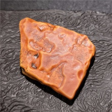 阿拉善大漠戈壁沙漠漆戈壁玛瑙天然玩料外蒙老红皮佛韵牌子29克