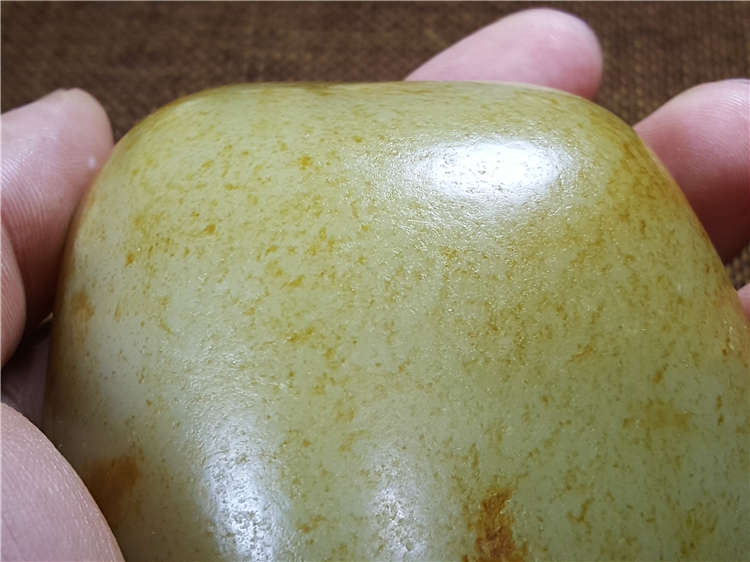 琪玉商城和田玉精品收藏撒金皮大白玉籽料309.8克