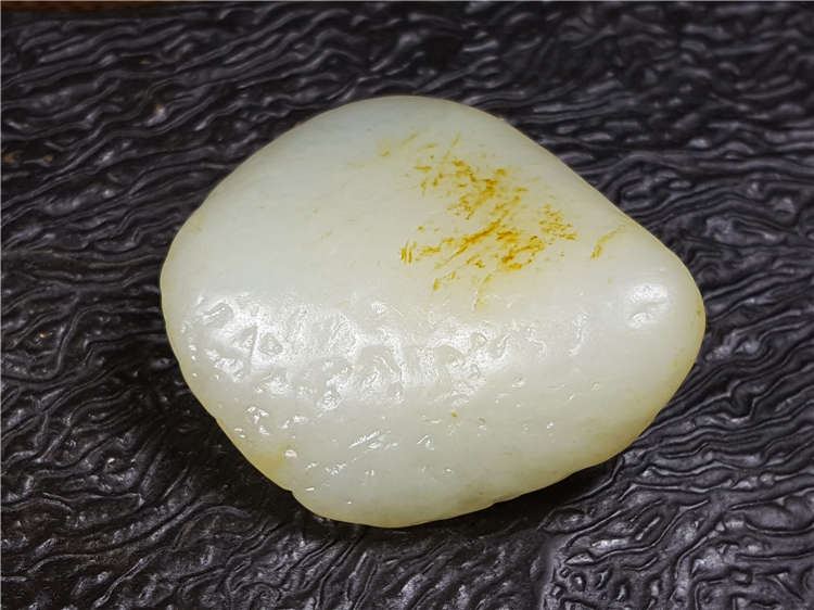 琪玉商城和田玉细腻水翻砂白玉籽料24克