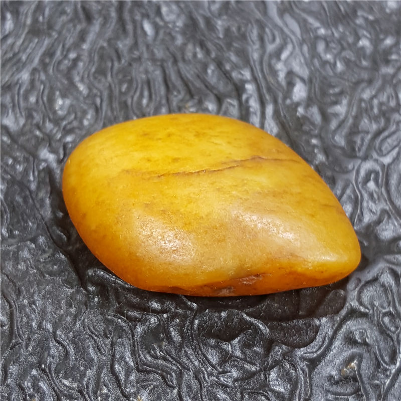 琪玉商城和田玉细腻鸡油黄沁手链籽料6克